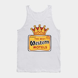 1960s The Best Western Motels Logo Tank Top